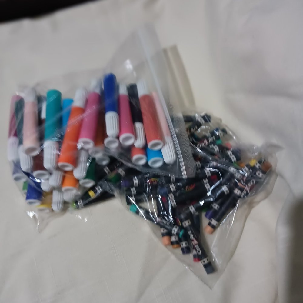 These are Crayons and Markers that would be good for a small child art projects